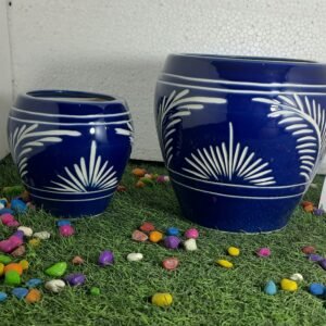 Egg shape pot 2pcs set 8.5H*7D