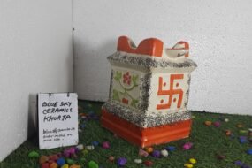 Tulsi pot ceramics medium