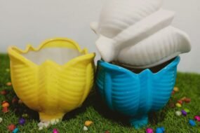 Gobhi/ leaf cutting design  pot H6*D6