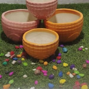 Kharbuja design planter2 pcs set H5*D6