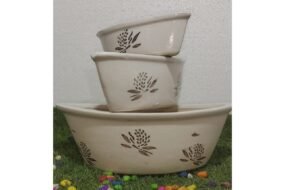 Bone sai 3 pcs set white H4.5*D6.5