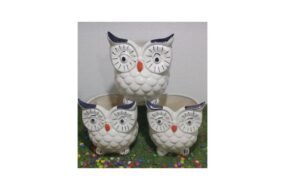 Owl ceramics pot H8*D5.5