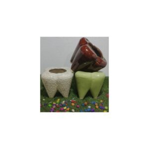 Teeth planter pots ceramics H6.5*D4